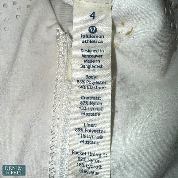 Lululemon Hit It Jacket White Laser Cut Perforated Zip Up Activewear Size 4 - Picture 7 of 14